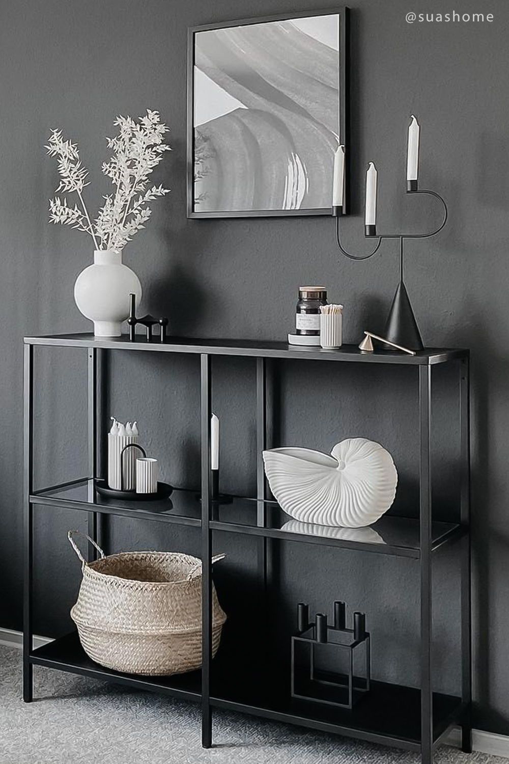 Linea Luxe Metal Console