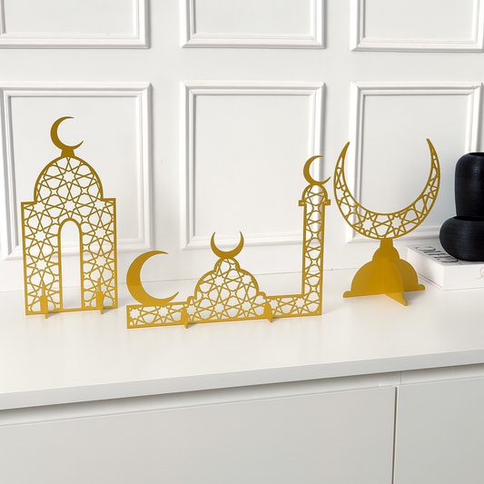 Ramadan Skyline Metal Décor Set of 3