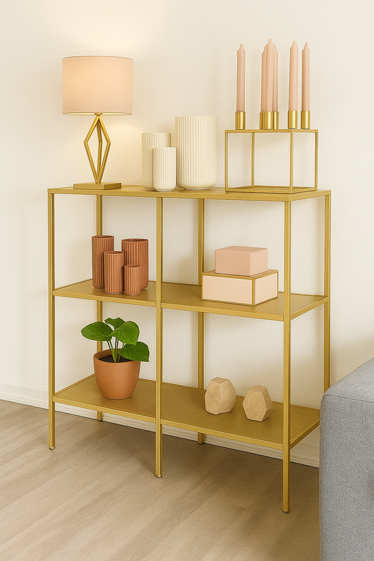 Linea Luxe Metal Console