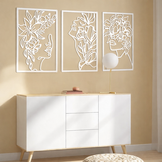 Floral Muse Wall Art Set (3 Pieces)