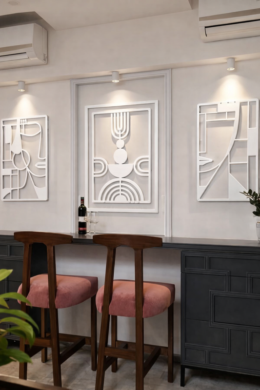 Modern Abstract Line Wall Art Set (3 Pieces)