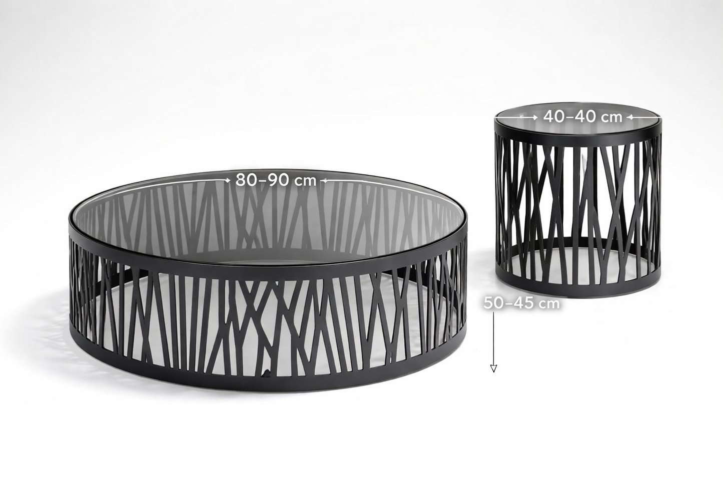 The Crossline Modern Table Set (Set of 2)