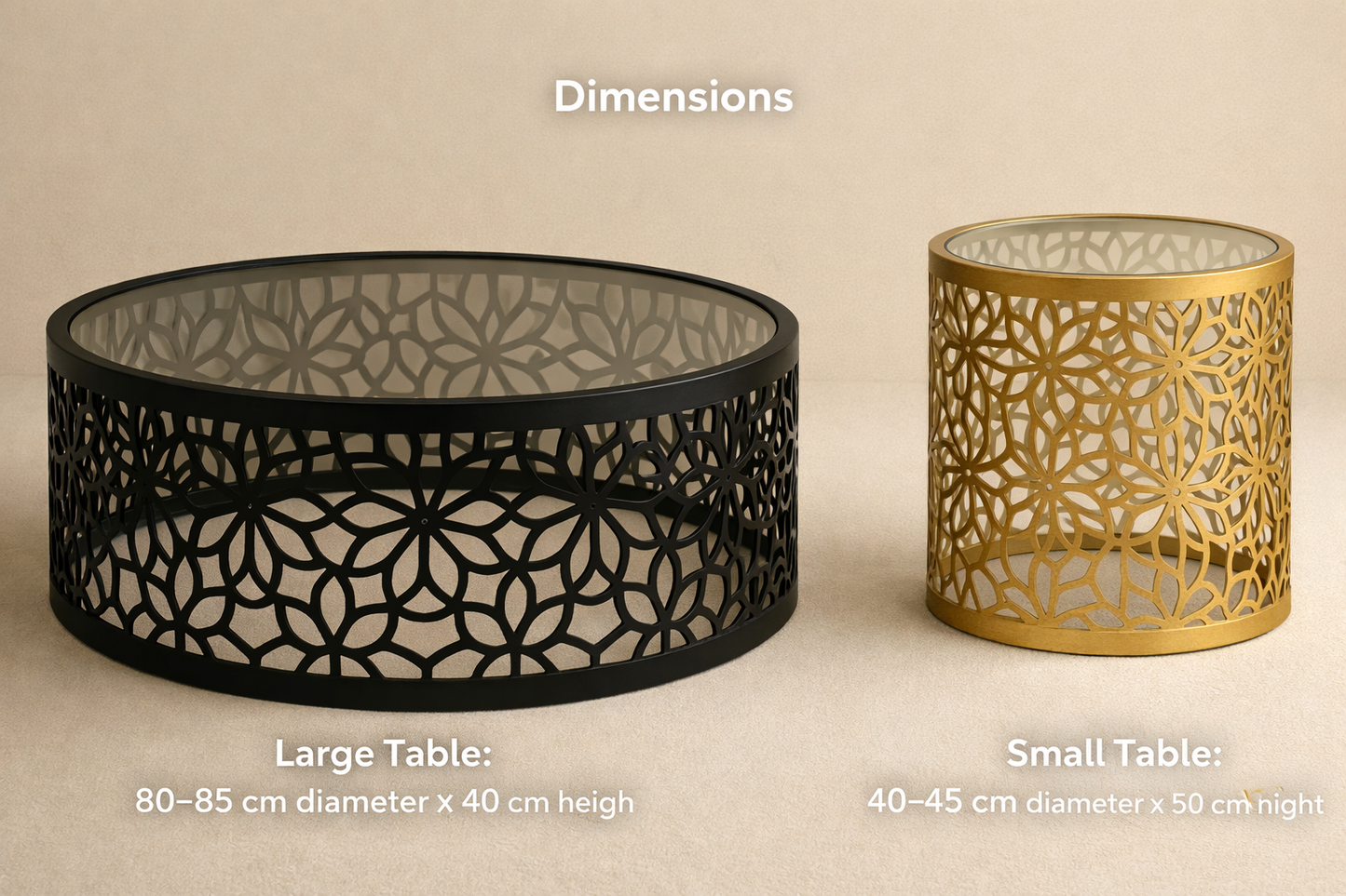 The Arabesque Bloom Table Set (Set of 2)