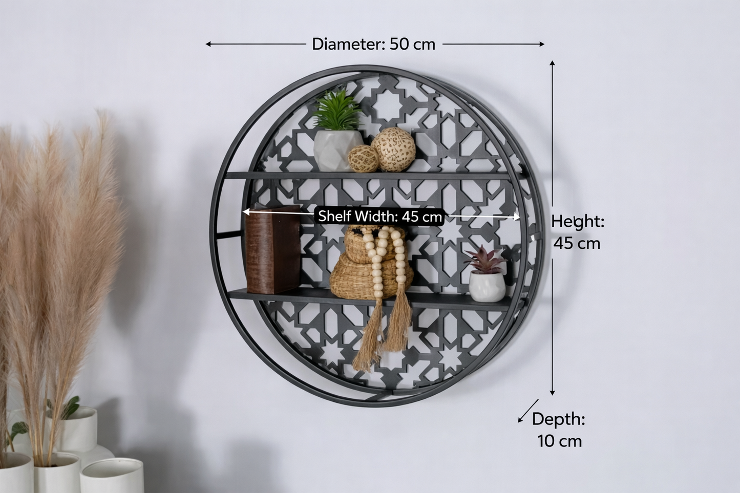 Mashrabeya Wall Shelf