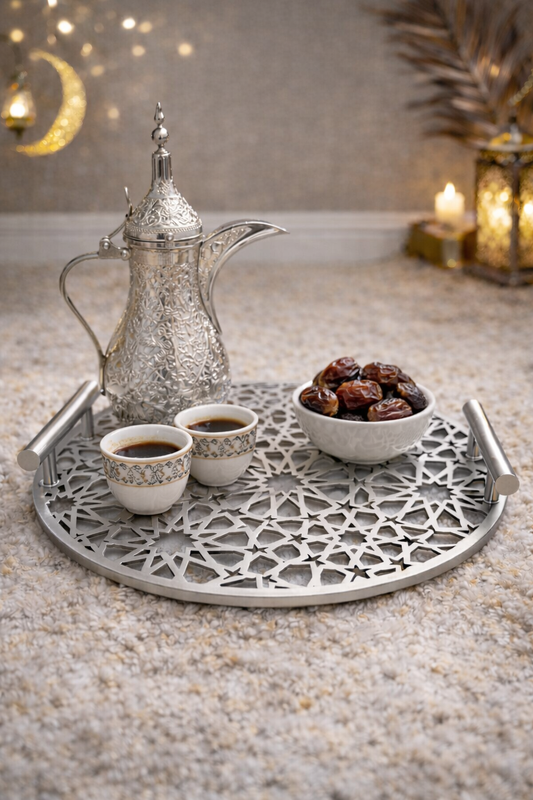 Noor Geometric Serving Tray – 35 cm