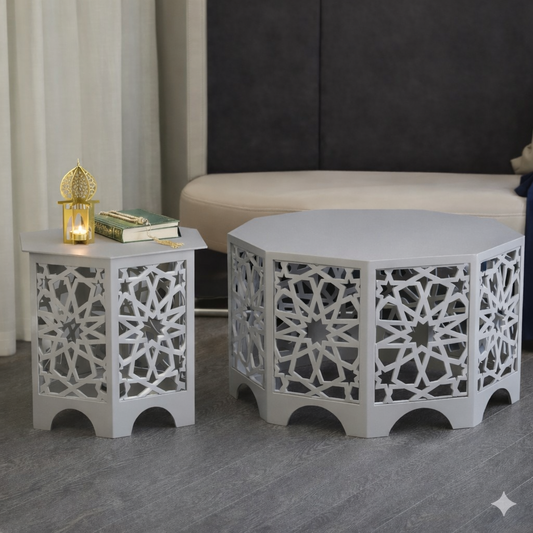 Arabesque Metal Coffee Table Set