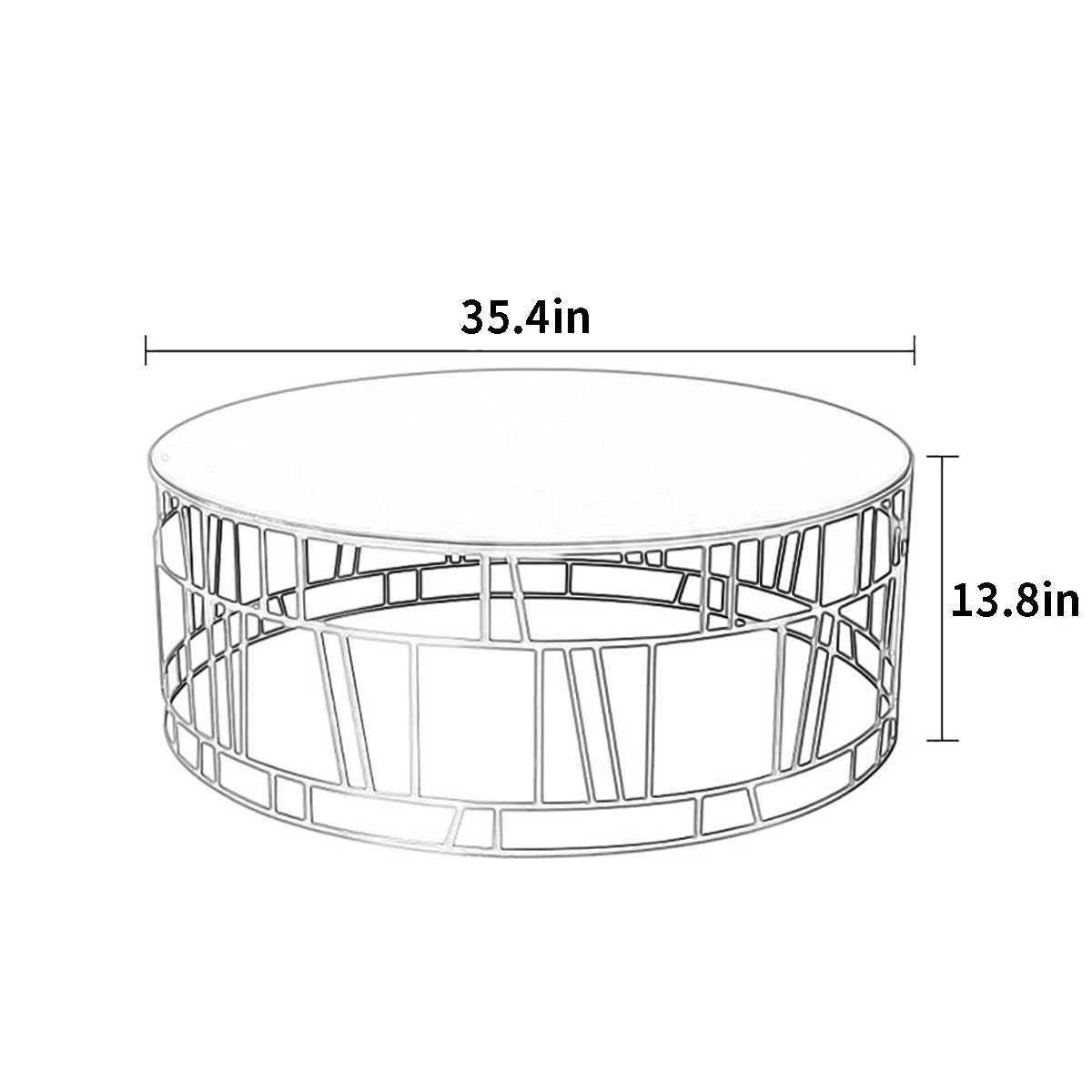 The Mirage Round Coffee Table
