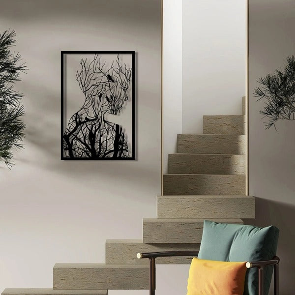 Silhouette of Roots – Metal Wall Art
