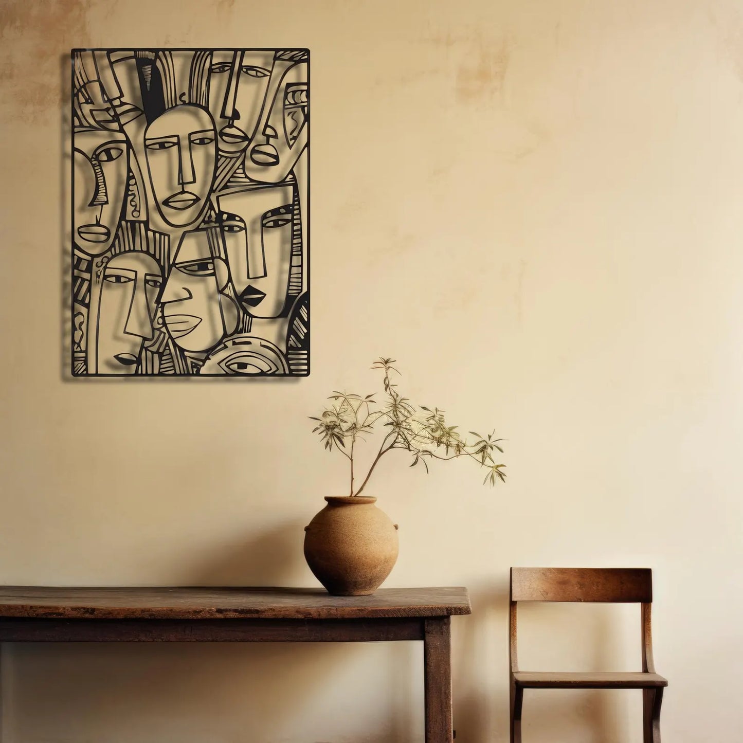 Abstract Faces Wall Art