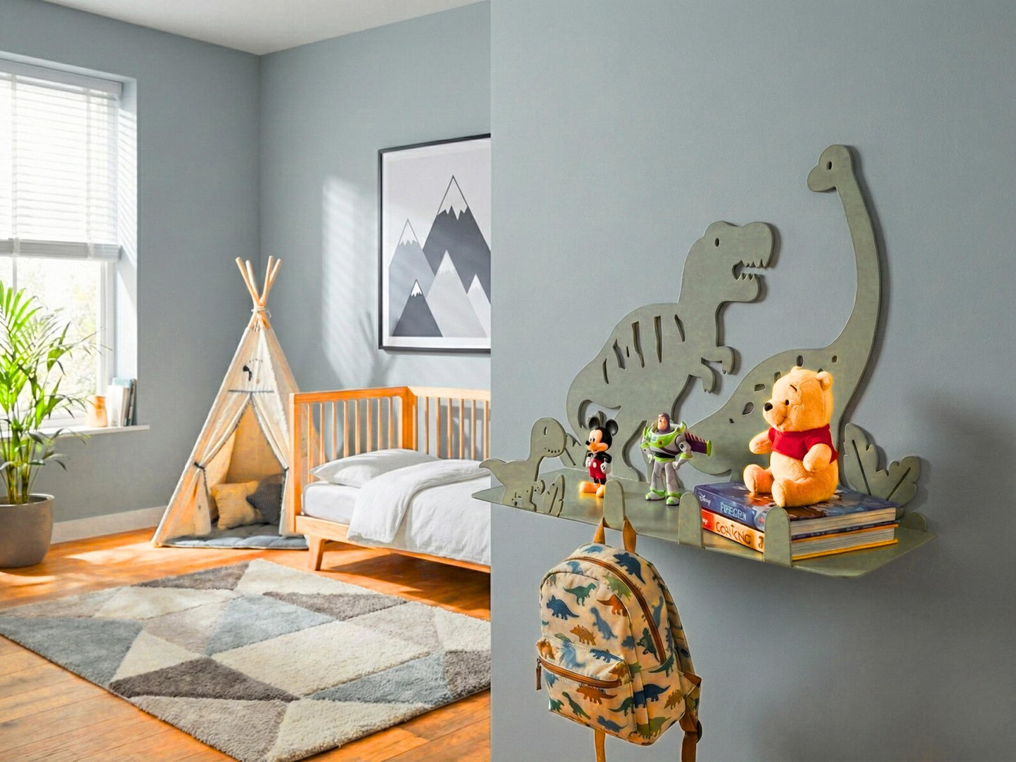 Dino Haven Wall Shelf