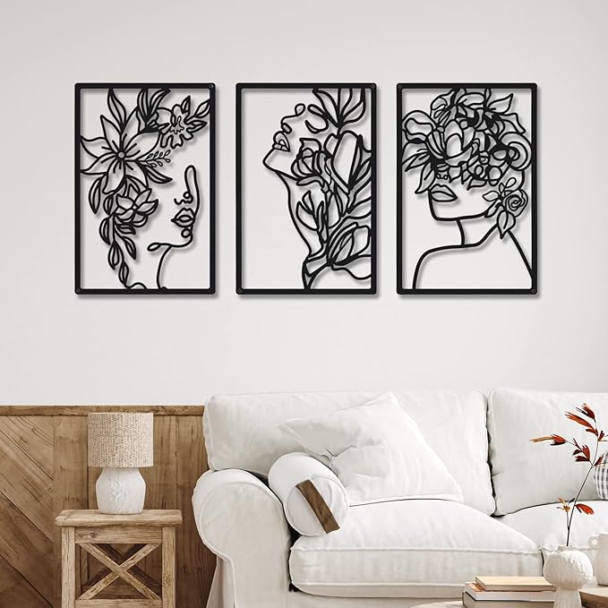 Floral Muse Wall Art Set (3 Pieces)