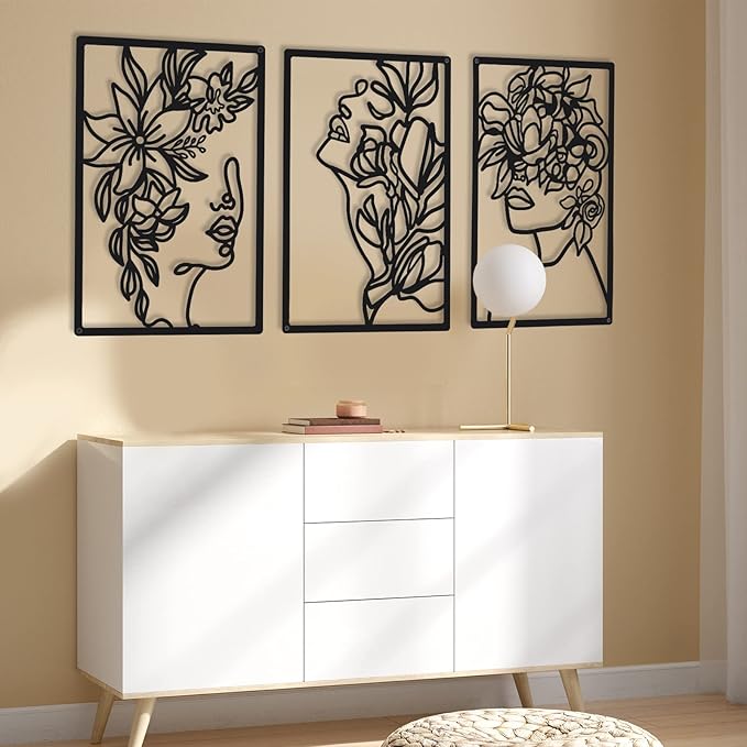 Floral Muse Wall Art Set (3 Pieces)