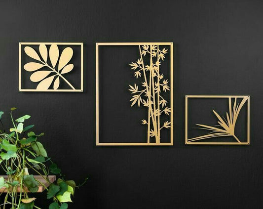 Botanical Frame Wall Art Set (3 Pieces)