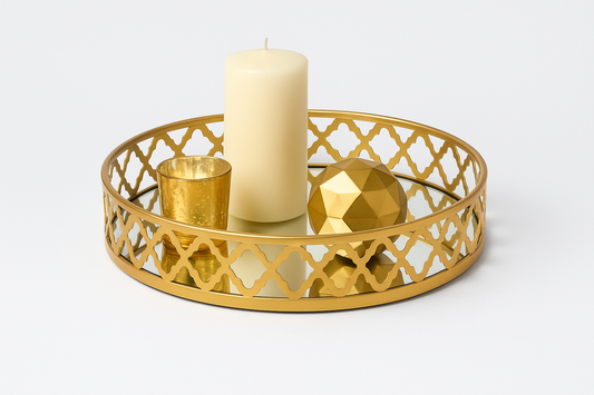 Moroccan Metal Serving Tray