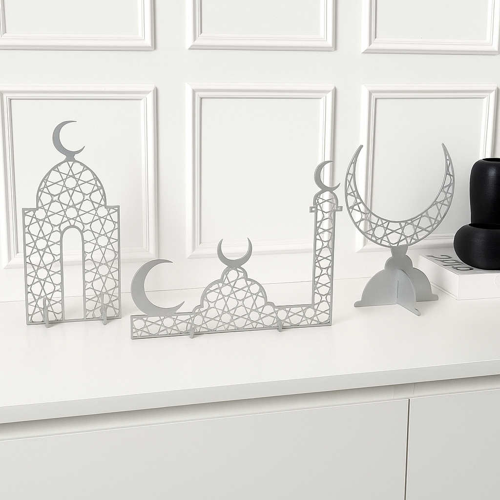 Ramadan Skyline Metal Décor Set of 3