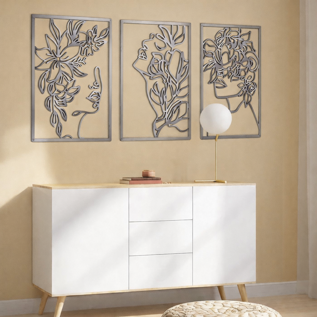 Floral Muse Wall Art Set (3 Pieces)