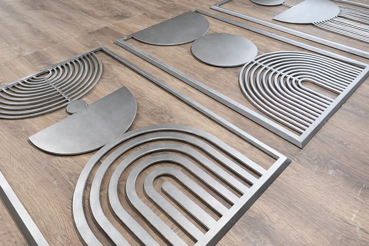 Geometric Harmony Wall Art Set (Large – 3 Pieces)