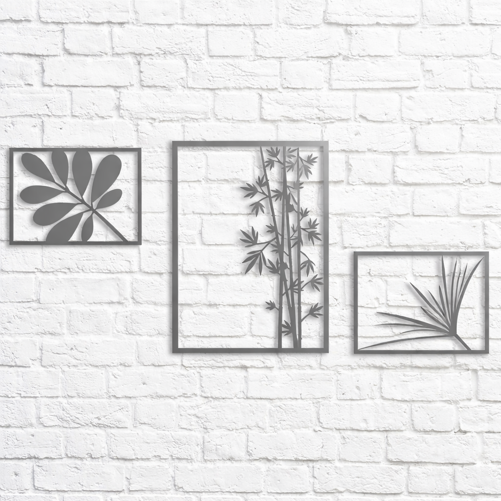 Botanical Frame Wall Art Set (3 Pieces)