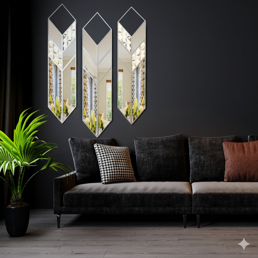Prism Line Wall Mirror Set (Set of 3)