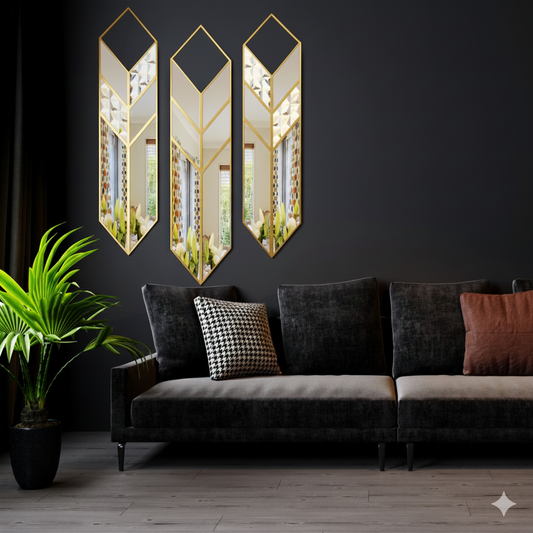 Prism Line Wall Mirror Set (Set of 3)