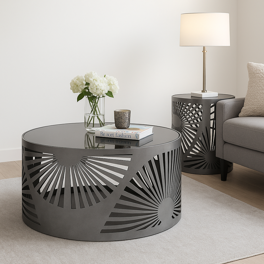 The Raya Sunburst Coffee Table