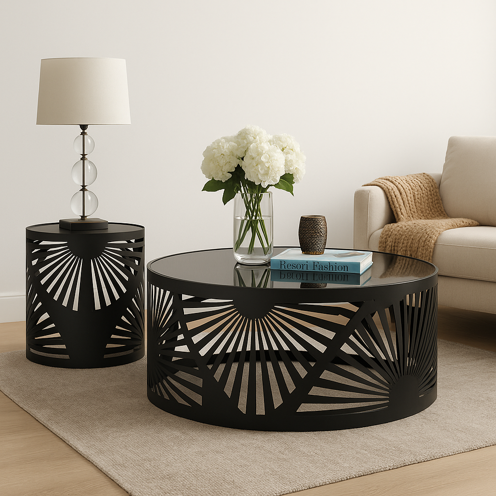 The Raya Sunburst Coffee Table
