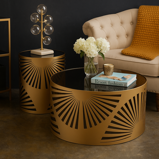 The Raya Sunburst Coffee Table