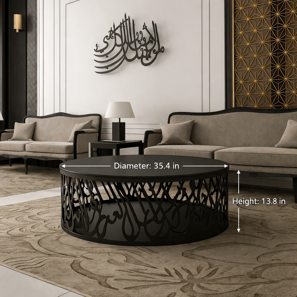 The Calligraphy Elegance Coffee Table set of 4