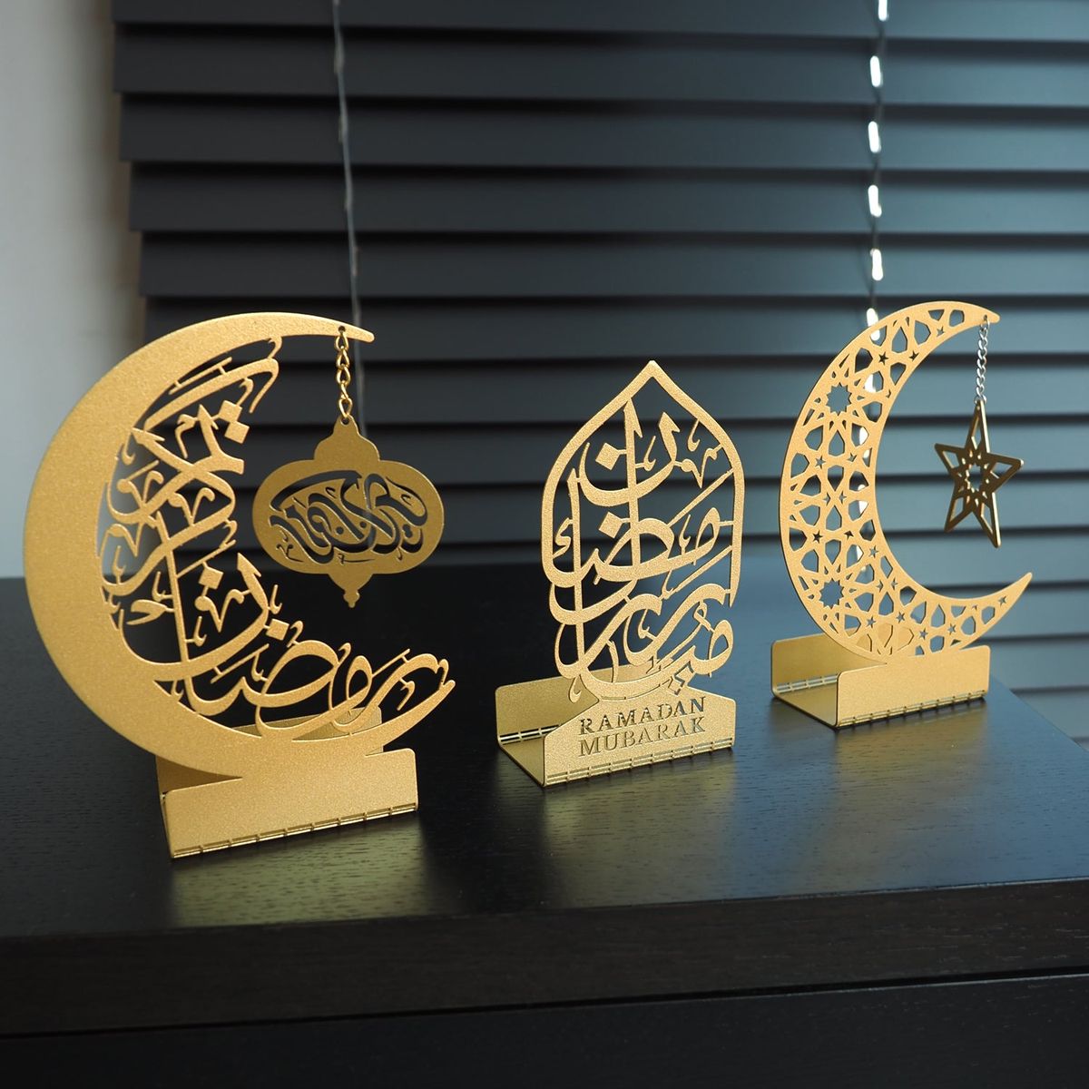 Ramadan Calligraphy Crescent Set