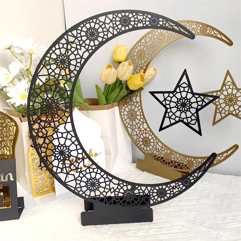 Ramadan Crescent & Star Table Decor