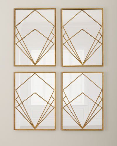 Urban Deco Mirror Set of 4