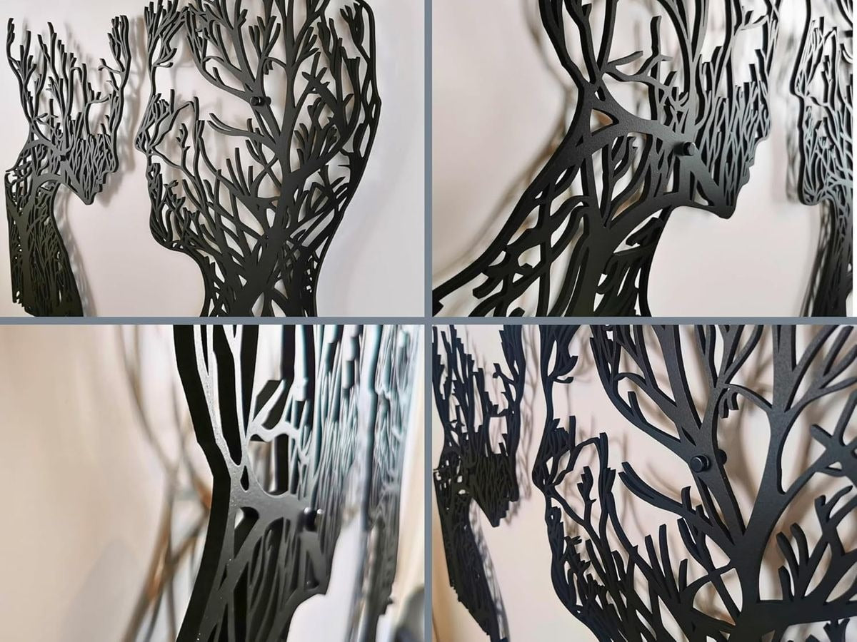Silhouette of Roots – Metal Wall Art