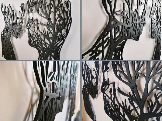 Silhouette of Roots – Metal Wall Art