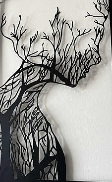 Silhouette of Roots – Metal Wall Art
