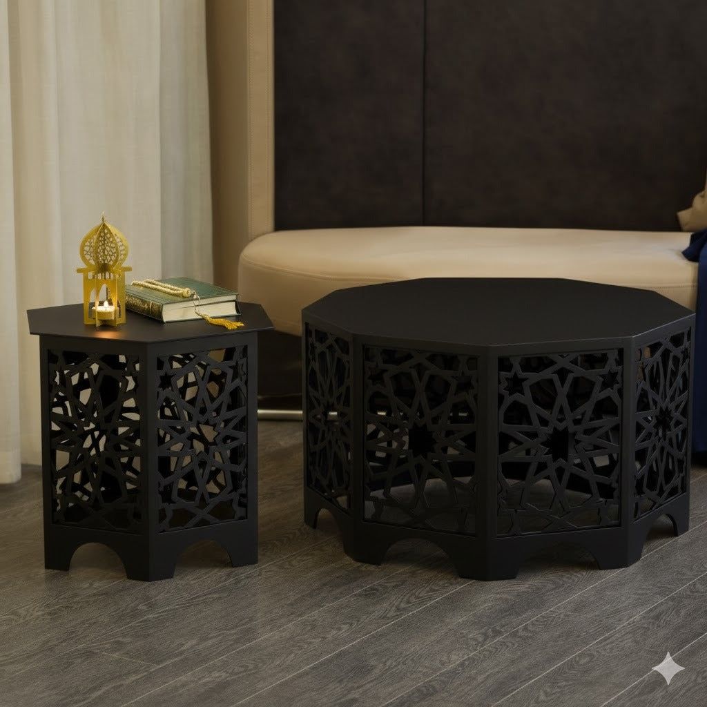 Arabesque Metal Coffee Table Set