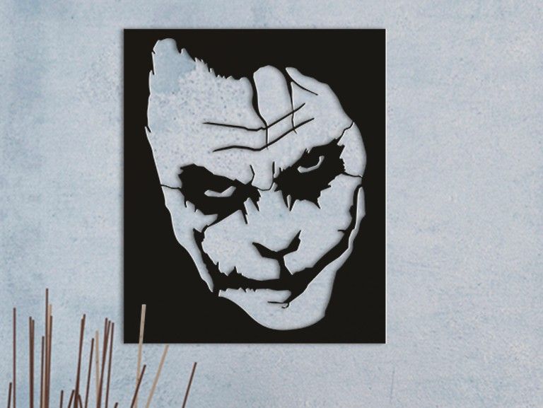 Joker Shadow Wall Art