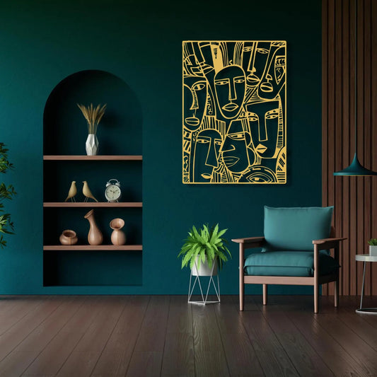 Abstract Faces Wall Art