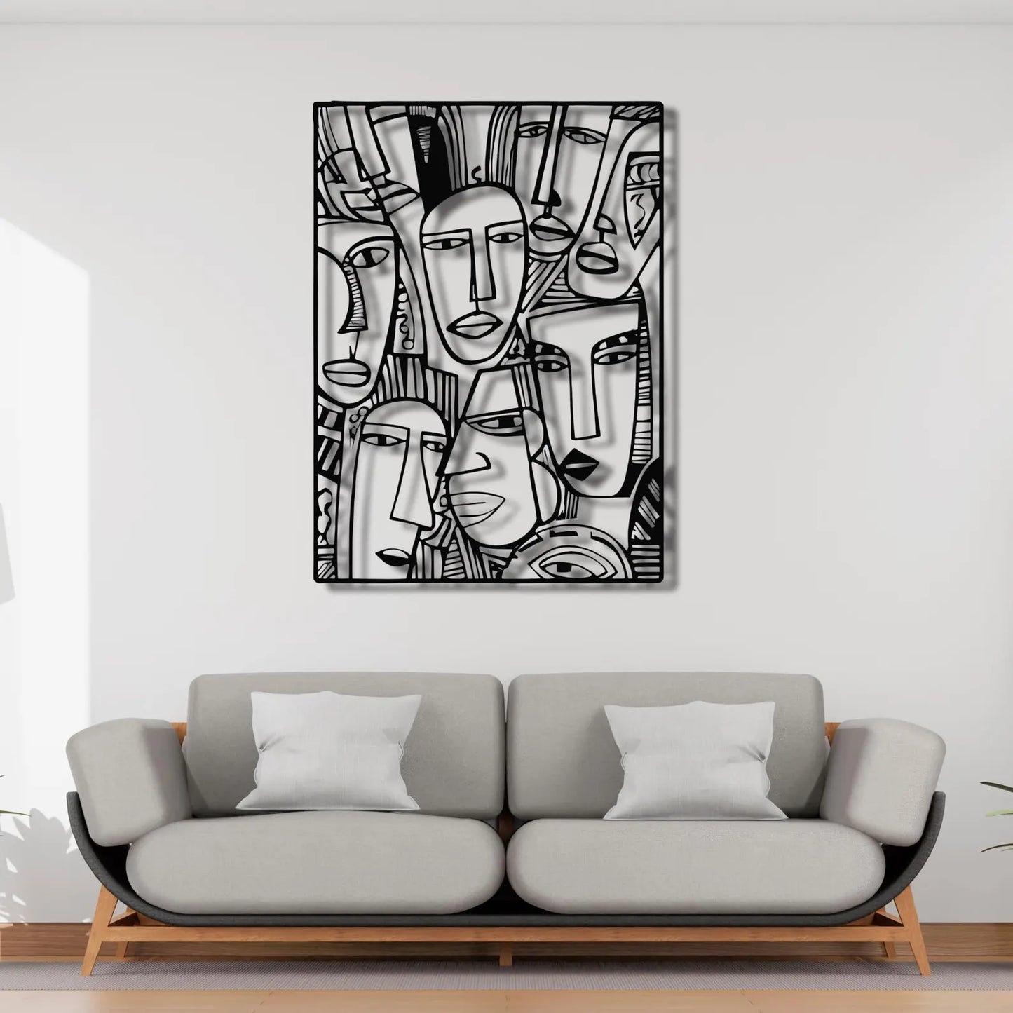 Abstract Faces Wall Art